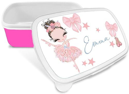 Mr. Gadgets Porta merenda personalizzato con nome -diversi modelli e colori ROSA