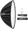 Godox QR-P150T Softbox parabolico a sgancio rapido da 150 cm/59 pollici Softbox professionale pieghevole con supporto Bowen standard e diffusori per studio fotografico Ritratto Streaming live
