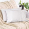 2er Set Sofakissen mit Füllung und Bezug 40x60cm weiche Kissenhülle mit Dekokissen Couchkissen für Sofa, Schlafzimmer, Wohnzimmer, Balkon, weiß Purity, flauschig, mit verstecktem Reißverschluss