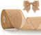 KINGLAKE Juteband 8cm Breit, 10M Natur Jute Band mit Draht, Geschenkband Naturband Jute, Sackleinen Decoband für DIY Handwerk, Geschenk, Hochzeit, Weihnachten, Esstisch, Herbstdekoration