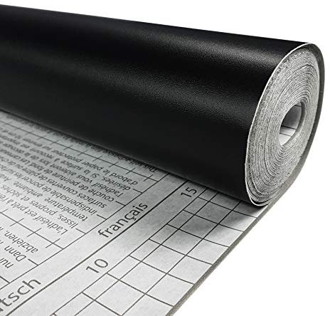 DecoMeister Tafelfolie für Büro Schule Kinderzimmer Tafel Folie Selbstklebende Kreidetafel Kreidefolie beschreibbar Blackboard Klebefolie mit Tafelkreide nach Maß 45cm x 50cm Schiefertafel Schwarz