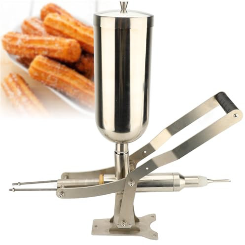 Churros-Füller, 4,5 L, Manuelle Churro-Maker-Füllmaschine aus Edelstahl 304, Integrierte Formung für Lebensmittelfüllung, Marmelade, Churros