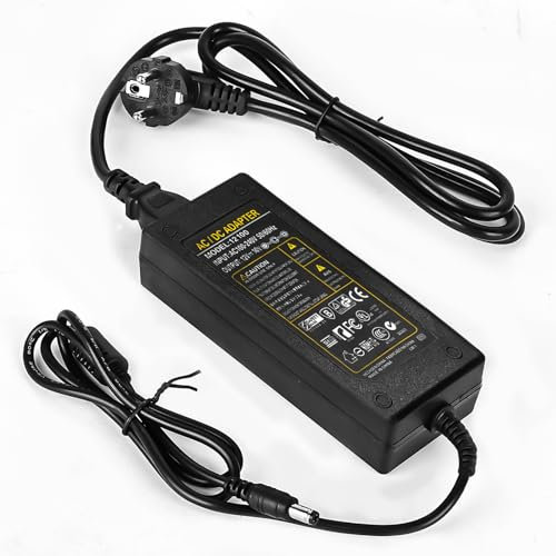 BAIFULAI 12V 10A Netzteil Adapter, Spannungswandler 220V auf 12V 10A 120W, Netzteil Transformator Stromversorgung 5,5 mm x 2,5/2,1 mm Stecker für LED Streifen Module Licht CCTV Kameras 3D Drucker