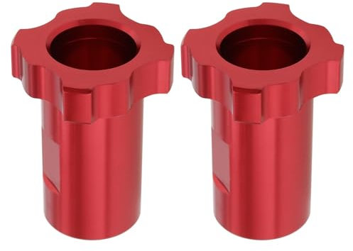 Create idea 2PCS Aluminium Alloy Spray Gun Cup Adapter 41.4x31.8mm Spray Gun Internal Thread Connector M16x1.5mm Compatible with PPS Spray Gun Adapter Red