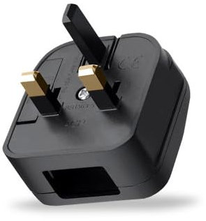 Adaptateur de prise Peak Power - Convertit les prises américaines, chinoises et japonaises de type A en prise britannique avec fusible de sécurité - 240 V 10 A