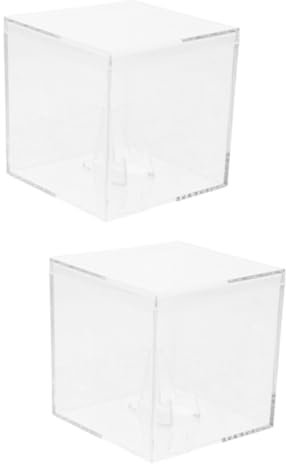 Levemolo 2pcs Acrylic Guitar Pick Storage Box Display Case for Plectrums Organizes and Protects Guitar Picks for Daily Use and Collecting