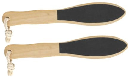 Beaupretty Home Spa 2er-pack Fußschleifwerkzeug Aus Holz Natürlicher Und Abgestorbener Haut
