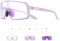 SCVCN Fahrradbrille Selbsttönend für Herren Damen photochrome Sport Sonnenbrille Klar Rennrad Brille TR90 Rahmen Schnelle Radfahren MTB Radbrille mit UV400 Schutz Sportbrille für Laufen Fahren