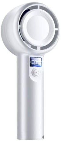 Handheld Fan - 5 Speeds Quiet Portable Hand Held USB Rechargeable Fan Small | Quiet Cool Gadgets | Powerful Personal Cooling Hand Cooler For Camping Travel Desk Bedroom Beach Kids Men Women