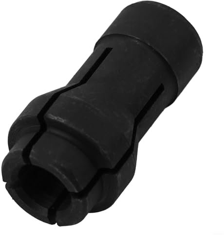 Tidevib Winkelschleifer aus Hartstahl, modifizierter Adapter, M10-Gewinde, gerades Schleiffutter-Umbauset mit 3 mm, 6 mm Bohrzange für Metallbearbeitung (6 mm)