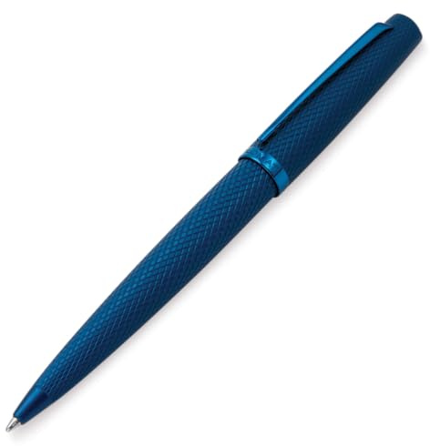 DIPLOMAT Kugelschreiber Viper – Blau Guilloché – Gehäuse aus Aluminium – robust und elegant