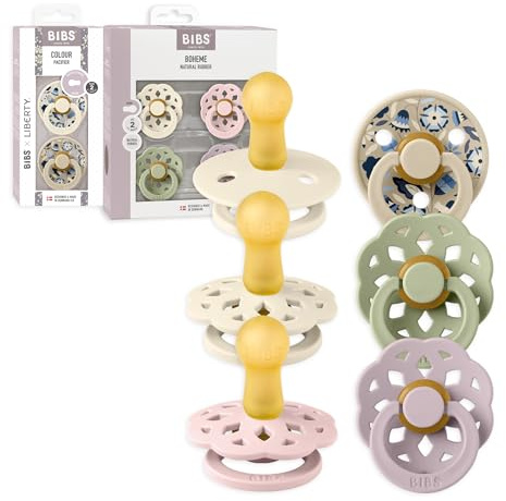 BIBS Colour Liberty und Boheme Schnuller 6-er Pack Set, Größe 2