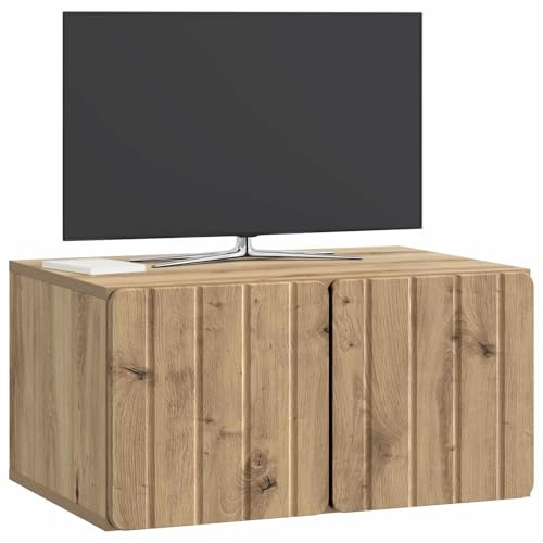 vidaXL Wandmontierter TV-Schrank Artisan-Eiche 59,5 x 41 x 30 cm, Wohzimmer, rechteckiger, moderner Wandschrank, stylischer TV-Ständer, viel Stauraum für Dein Zuhause