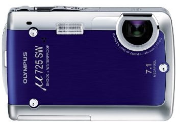 Olympus u-725 SW Digitalkamera (7 Megapixel, wasserdicht bis 5m) deep Blue