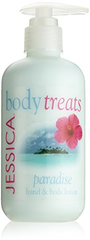 JESSICA Body Treats Hand and Body Lotion, Paradise, 245 ml