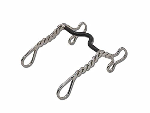 Amesbichler Reitsport Western Bit Bit Westernbit Westerngebiss mit gedrehten Shanks, 12,5 cm