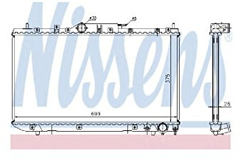 NISSENS Kühler, Motorkühlung 64643A | Kompatibel mit: TOYOTA AVENSIS, AVENSIS Liftback