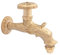 derClou24 Wasserhahn Nostalgie-Auslaufventil mit Drachenkopf-Motiv Messing-blank Anschluss 1/2 Zoll und Handrad, grün