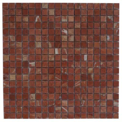 Mosaico Matte 30 x 30 cm 8 mm pietra naturale piastrelle Rojo Alicante rosso bagno doccia M660