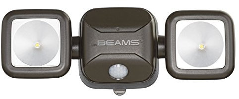 MrBeams batteriebetriebener LED Strahler MB3000 braun mit Bewegungssensor