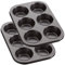 Space Home - Moule à Cupcakes - Plaque à Muffins - Acier au Carbone - Revêtement Antiadhésif - Set 2 (6 cavités)