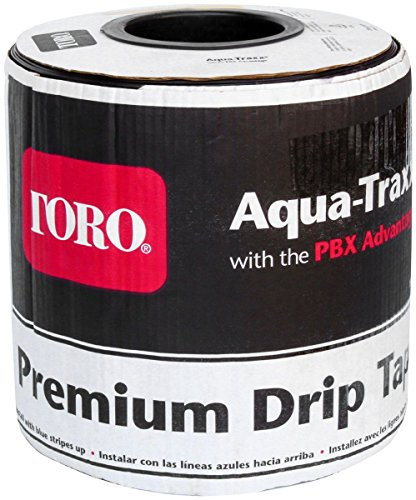 Aqua-Traxx Manichetta Gocciolante per Irrigazione, Passo 10 cm, Diametro Interno 16 mm (5/8), Spressore 8 Mils, Gocciolatori 1,14 L/h, 0.7 Bar, Bobina da 250 metri