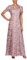 Alex Evenings Damen Langes Rosette Brautmutterkleid mit Kurzen Ärmeln, Hochzeitsgast Kleid fr besondere Anlsse, Rose, 46