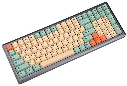 YMDK Hami Melon DYE-Sublimated PBT KEYCAP Set for MX Mechanical Keyboard 104 87 61 Filco YMD96 KBD75 FC980M Minila (Only Keycap)