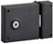 THIRARD - Serrure horizontale en applique à fouillot pour porte int., pêne 1/2tour seul, axe 60mm, carré 6mm, 85x76mm, noir