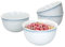 Ritzenhoff & Breker Nordic Maren Müslischale 4-er Set Weiß I Suppen-Schüssel 14cm I Salat-Schale 450ml I hochwertiges Schalen-Set I Marken-Porzellan mikrowellengeeignet & spülmaschinengeeignet