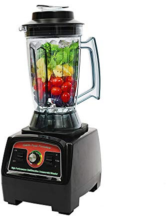 Smoothie Maker Standmixer, 2800W Smoothie Blender, 3.3PS Mühle und Eisbrecher mit Geschwindigkeitsregelung, 57000U/Min, 2 in 1 Klingen, 3.9L Glasbehälter für Smoothie, Milchshake und Ice Crush