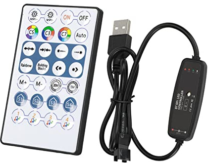 Kabelloser Bluetooth RGB LED Strip Lights Controller mit Fernbedienung USB Dream Color Music Mode 3Pin 5V