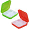 YATEICBC 2 x Portapillole Giornaliero in plastica con 4 scomparti Contenitore per medicinali - Portapillole da viaggio portatile Portapillole tascabile – Contenitore Organizer per medicinali