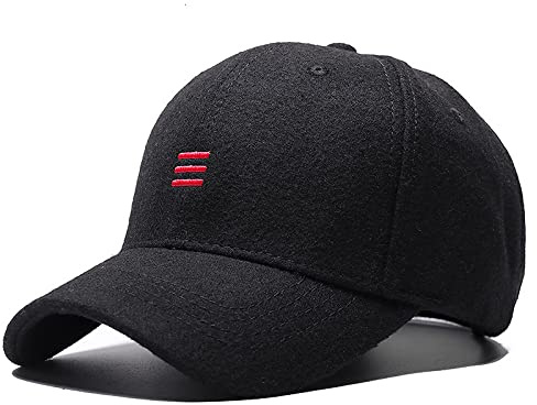 Cap Herren Dad Winter Headwear Male Warm Felt Sports Cap Man Big Size Baseball Hats 55-60cm, 60-65cm,Gray,55~60cm