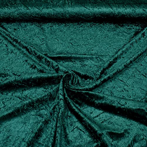 MAGAM-Stoffe 1m Katharina Pannesamt glänzender Samt Stoff Kleidung Kissen Möbel Meterware (14. Dunkelgrün)