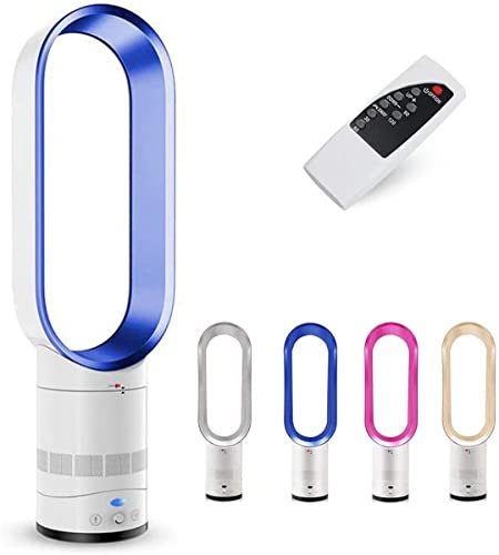 SABYDICAR Bladeless Fan,Tower Fan with Remote Control,Desktop Floor-Standing Air Purifier Leafless Fan,Oscillating Wind Supply,Noiseless Cooling Fan for Home, Office Using,16-inch