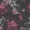 Romantic Floral Flower Pink Charcoal Anthracite Paste The Wall Vinyl Wallpaper