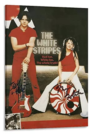 XINGSHANG The White Stripes Poster Band Poster Poster Kunstdruck Wand Foto Farbe Poster Hängendes Bild Familie Dekor 20 x 30 cm