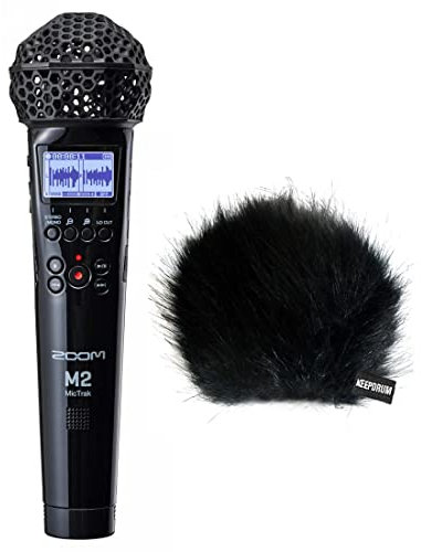 Zoom M2 MicTrak 2-Kanal Audio Recorder + keepdrum Fell-Windschutz WSBK