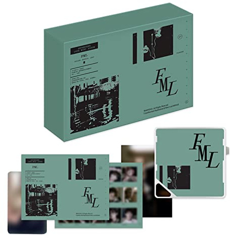 SEVENTEEN - 10th Mini Album [FML] (KiT Album Ver.) Album Package + AiR-KiT + Title&Credit Card + Post Card + Photocard + Selfie Photocard + 2 Pin Button Badges + 4 Extra Photocards