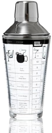 Bafnsiji Coctelera de cóctel de Vidrio, Martini Drink Shaker, Mezcladora de cóctel de Vidrio, Coctelera de cóctel de Vidrio, Herramienta de agitación de Camarero Profesional