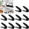 JNGLGO 30 Stück Einstellbar Schuhregale PP Schwarz Schuhstapler Schuhaufbewahrung Platzsparend Doppelschicht Schuhorganizer Rutschfest Schuhschrank【30 Stück - Schwarz】