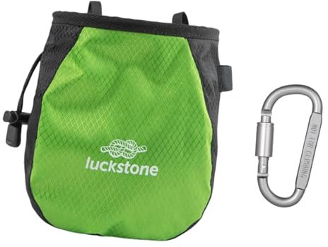 rockible Custodia Porta Magnesite con Cinturino in Vita Regolabile Tasche Ricaricabili Confezione Porta Magnesite per Allenamento, Palestra, Verde