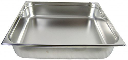 AcMax GN 2/1 Gastronormbehälter GN-Behälter Edelstahl 43,4 Liter tief 150mm Gastronorm