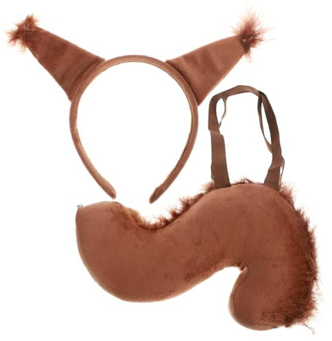 COLLBATH 2pc Set Eichhörnchen Ohren Haarband Zubehör für Cosplay Party Eichhörnchen Kostüm Liefert