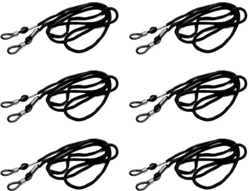 Lot de 6 cordons universels pour lunettes de lecture, de sport, de soleil