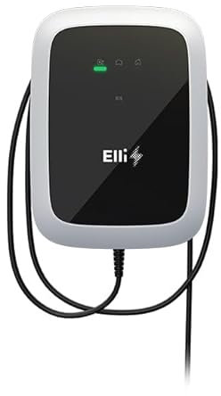 Elli Charger Connect 2044743 Wallbox | 11 kW | 7,5 m Typ 2 Kabel | RFID | LAN/WLAN | OCPP/EEBus | DC-Schutz | geignet für alle Typ 2 Elektro-/Hybrid-Autos