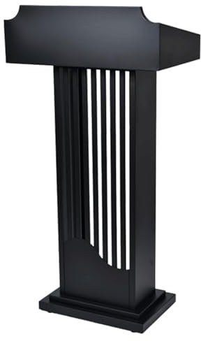 WYRMB Modernes Rednerpult Edelstahl Podium Stand Pulpits Stehend Rezeption Hochzeit Podium Ständer Wasserdichtes Podium，A