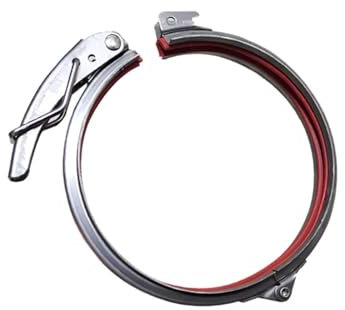 BAFAFA Morsetto for tubo regolabile Morsetto for tubo flessibile Morsetto for condotto tondo a sgancio rapido Morsetto for tubo rapido Morsetto for barile Anello zincato Diametro 80-300 mm(250mm-galva