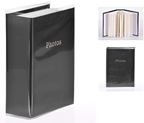 6'' x 4'' Slipin Photo Album Holds 120 Photos Photography Storage (Black)